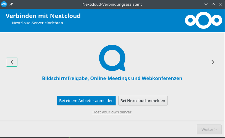 ucloud4schools - Anmeldung Desktop - NextCloud - Schritt1 Startbildschirm