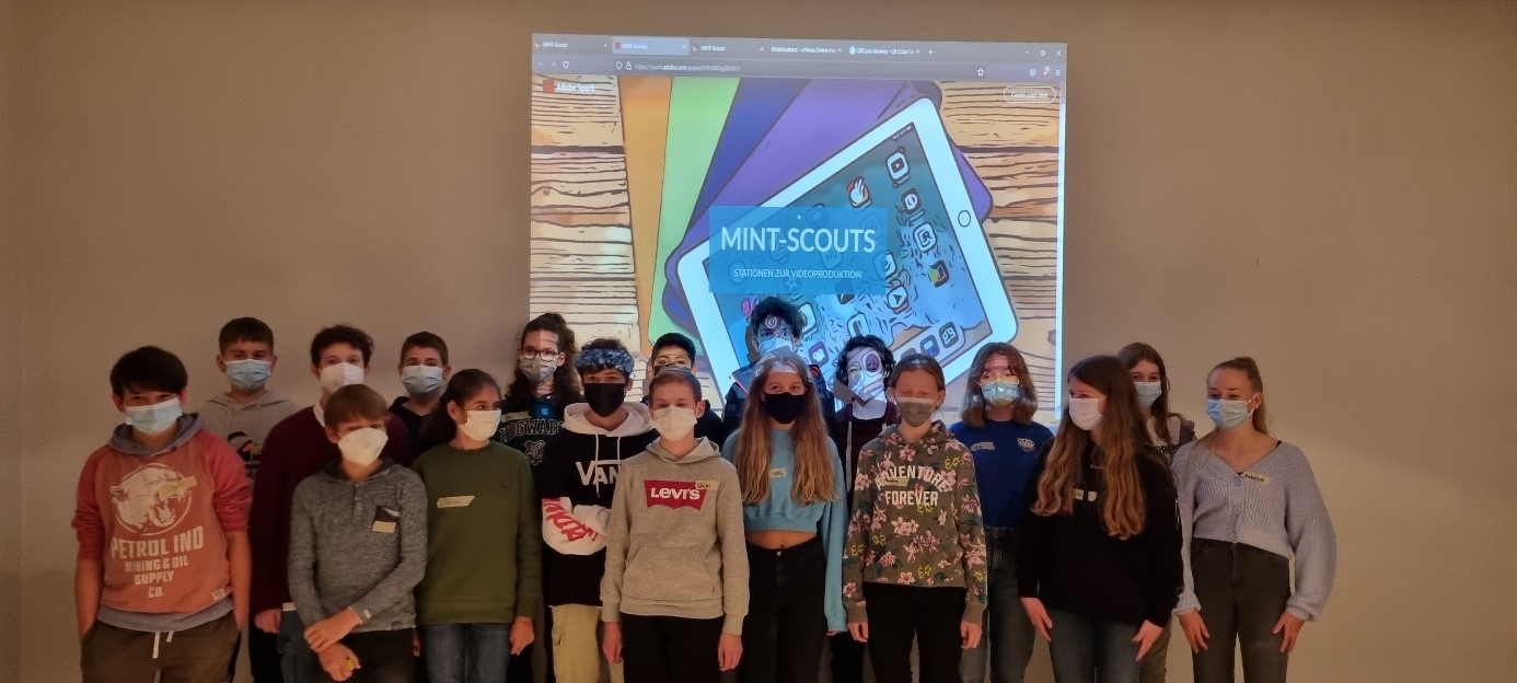 Gruppenbild zum MINT-Scout-Projekt 2022